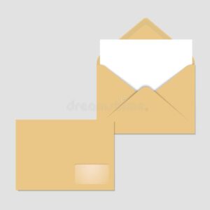 open closed brown empty envelopes letters documents vector illustration mockup post envelope open closed brown 102885637