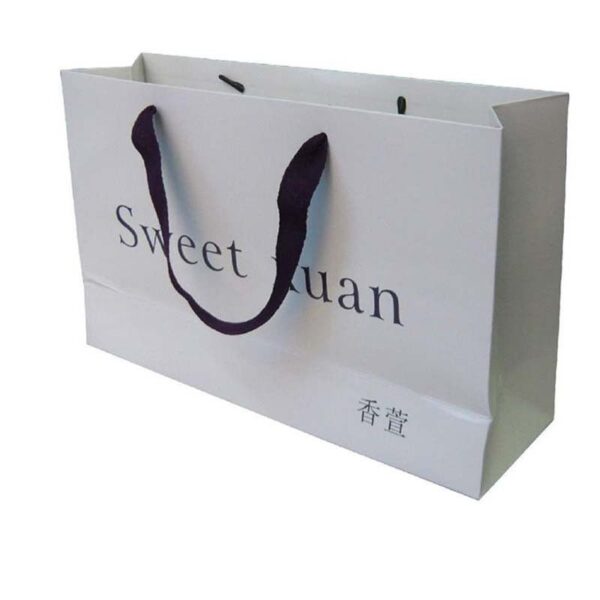 pl12264534 white laminated tote paper shopping bags