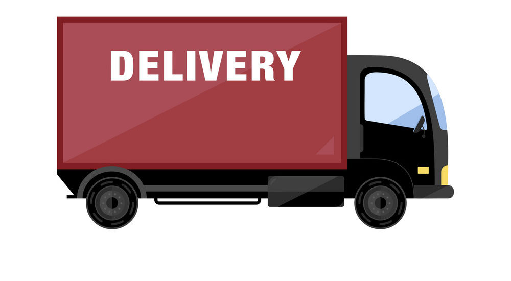 delivery van icon vector