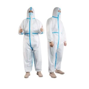 Full Body Protection Clothing PPE Suit in Stock Personal Protective Equipment Protective Suit Disposable Isolation Coverall