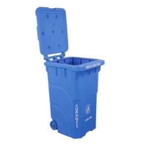 support sd with wheel dustbin ltr sm blue