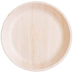 disposable natural eco friendly round shape palm leaf plate