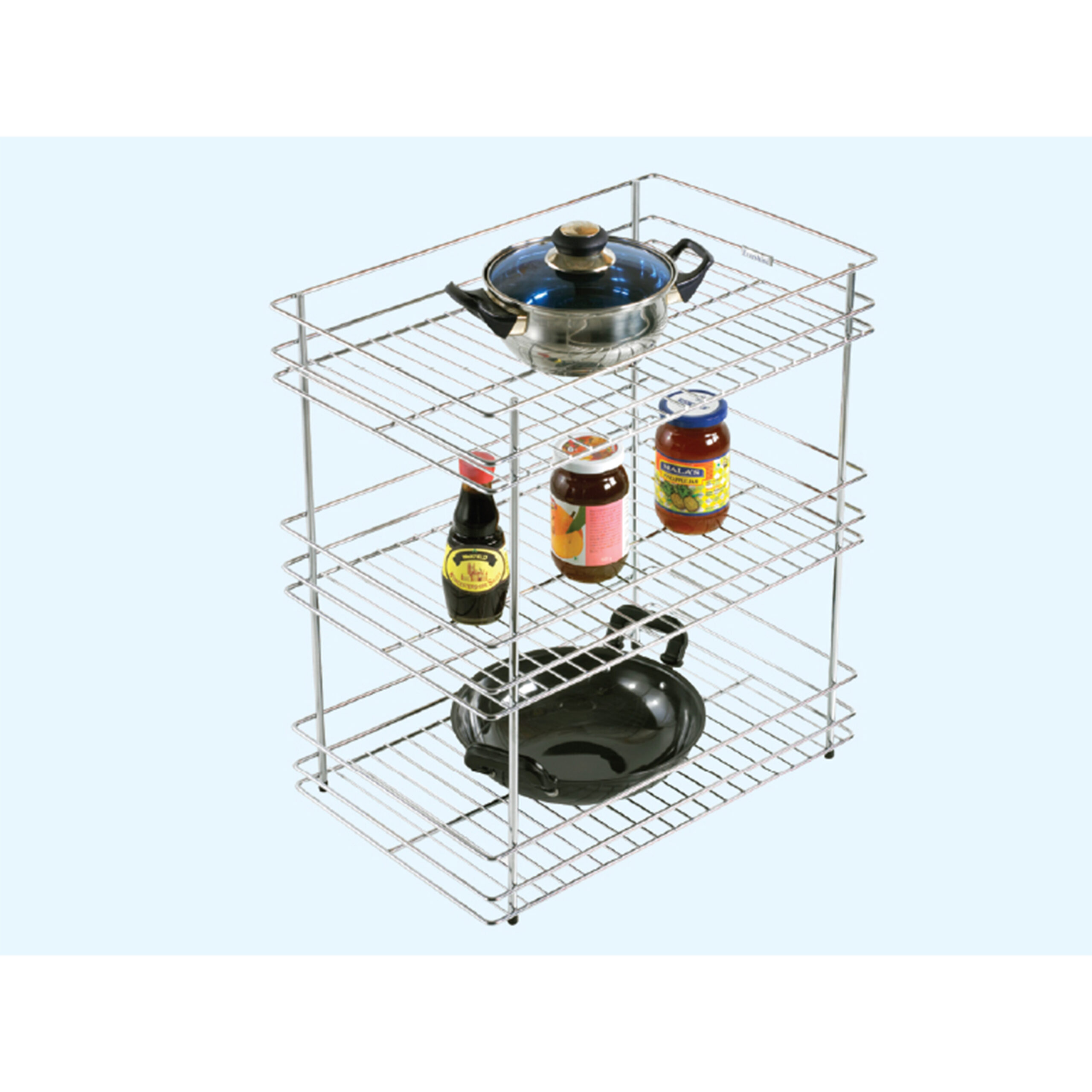 three shelf pull out