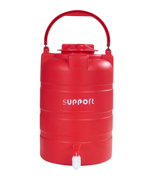 support l blow tank with tap red