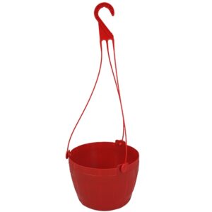 hanging flower tub red l tel