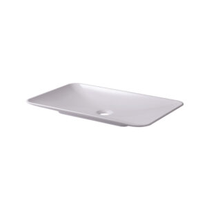 table top basin rectangular white