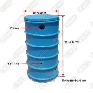 FRP Mobile Toilet Pit with cover
