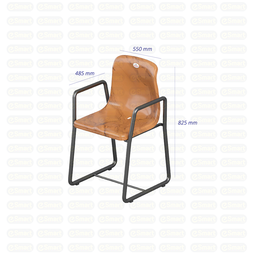Stackable Industrial Chair with Arms