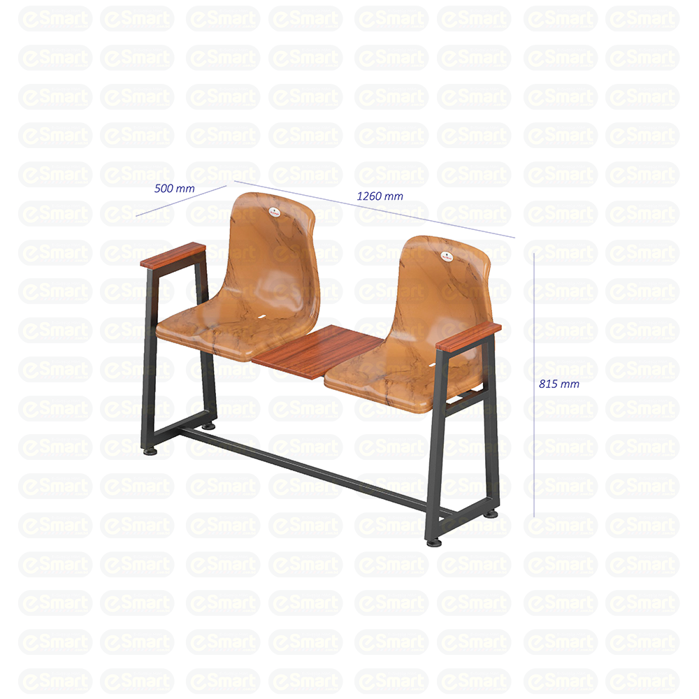 Duo Comfort Waiting Room Bench