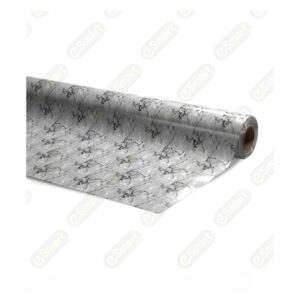 Comfy Floor Mat Cloudy Silver Black PVC Roll (84x30x0.35)